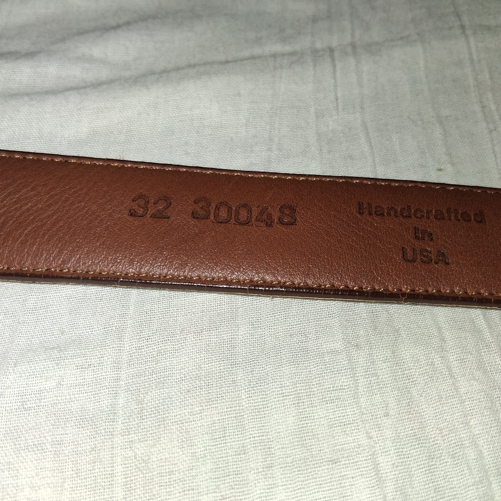 Brighton Brown Leather Belt with Silver Buckle - Picture 6 of 10